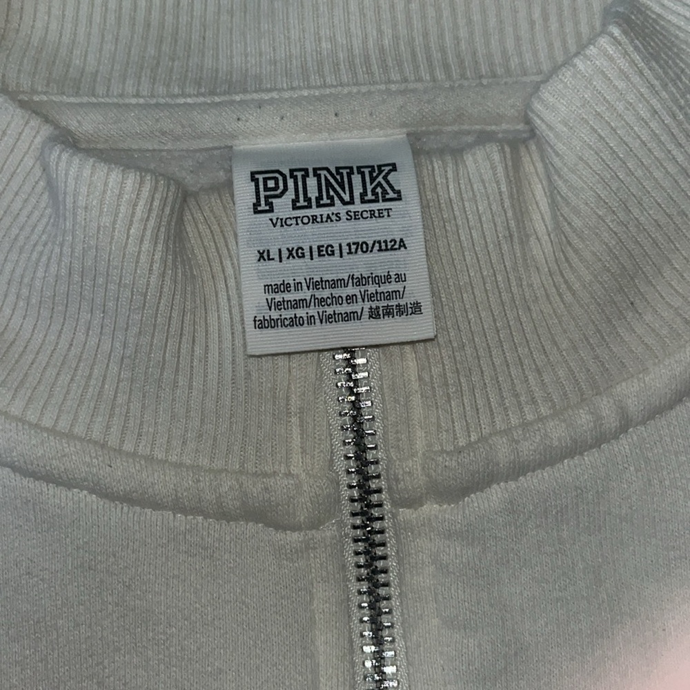 White Victoria’s Secret half zip - Picture 2 of 2